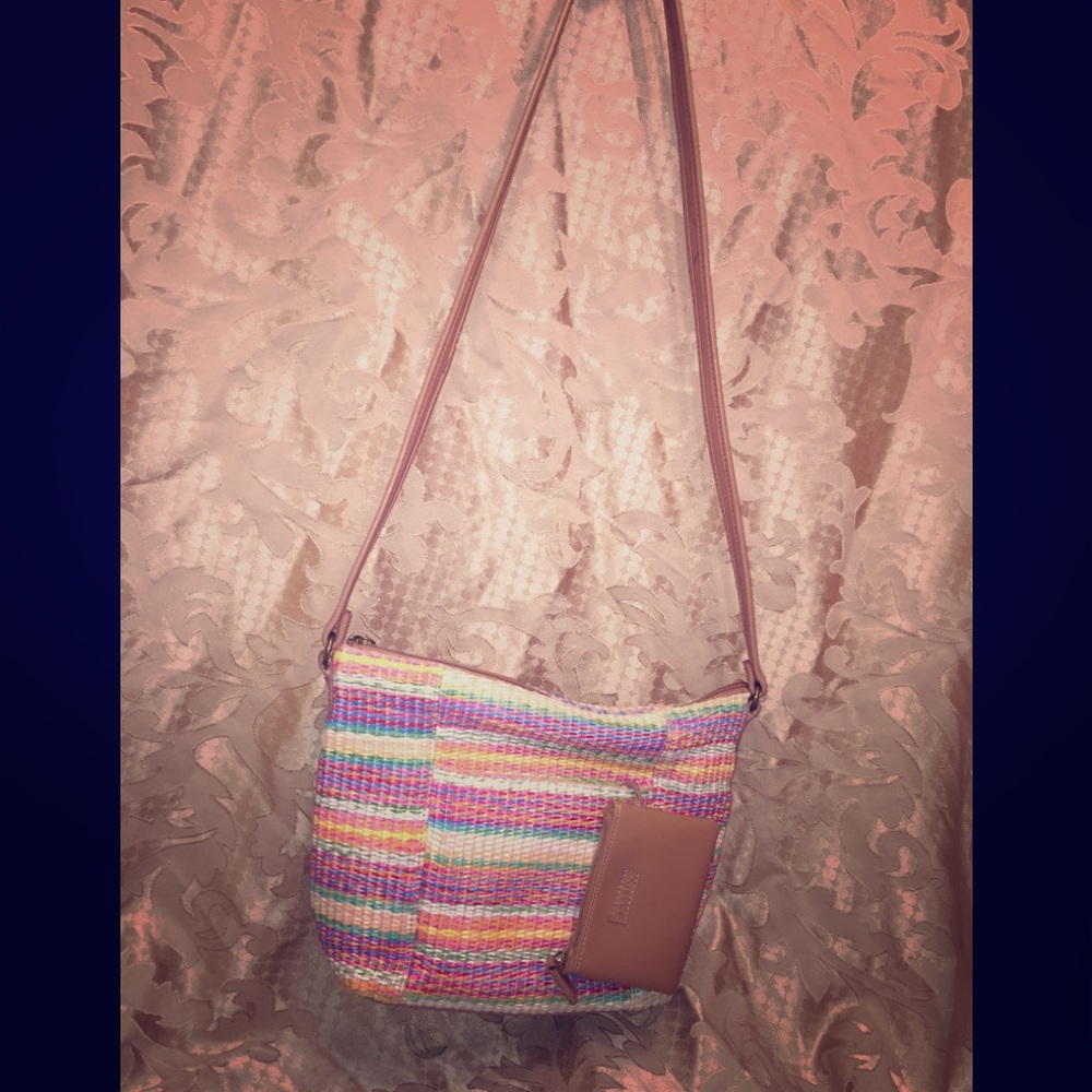 Relic by Fossil Woven Straw Crossbody Bag